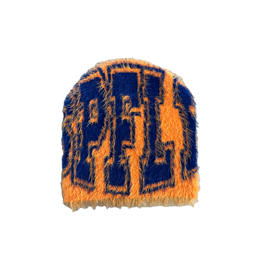 ORANGE MOHAIR SPFLY BEANIE